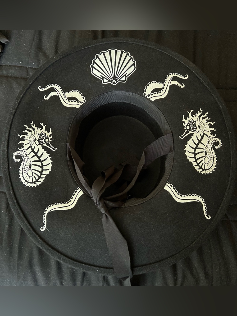 Oblong Box Shop x Sweet Siren Designs Bolero Hat with Necktie